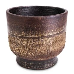 Aico Plant Pot - Shiny Brown -Indoor Plants Aico Plant Pot Shiny Brown 17x13cm