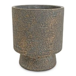 Aily Plant Pot - Earth Cement -Indoor Plants Aily Plant Pot Anthracite 17x20cm