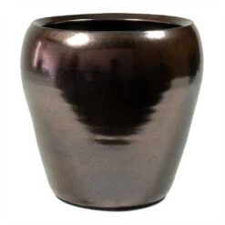Amora Plant Pot - Black Gold -Indoor Plants Amora Plant Pot Black Gold 21x21cm