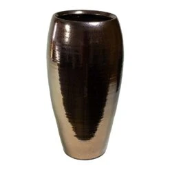 Amora Plant Vase - Black Gold -Indoor Plants Amora Plant Vase Black Gold 23x45cm