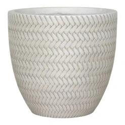 Angle Couple Plant Pot - White