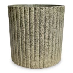 Azalea Ribbed Plant Pot - Speckled Green Stone 13 Azalea Ribbed Plant Pot - Speckled Green Stone -Indoor Plants Azalea Ribbed Plant Pot Speckled Green Stone 20x20cm