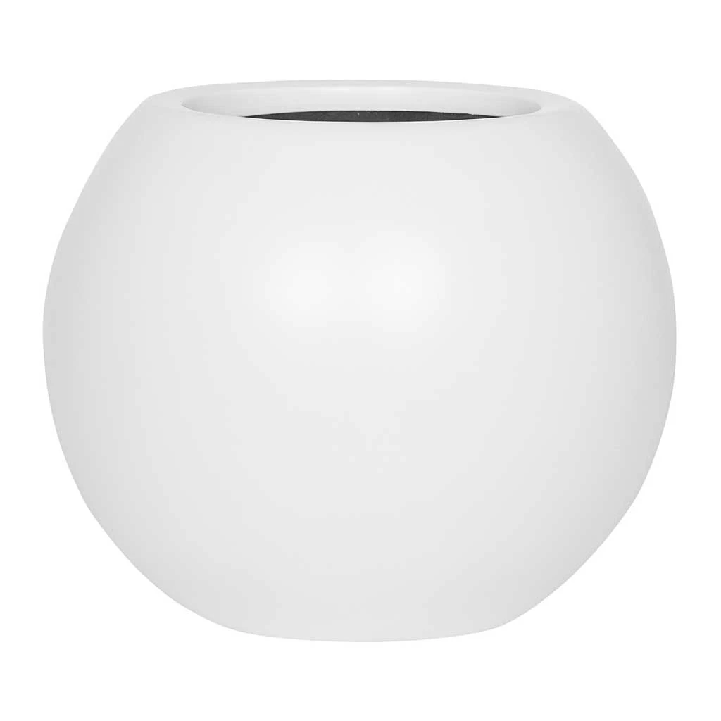 Beth Essentials Ball Plant Pot - Matt White 3 Beth Essentials Ball Plant Pot - Matt White - Image 3