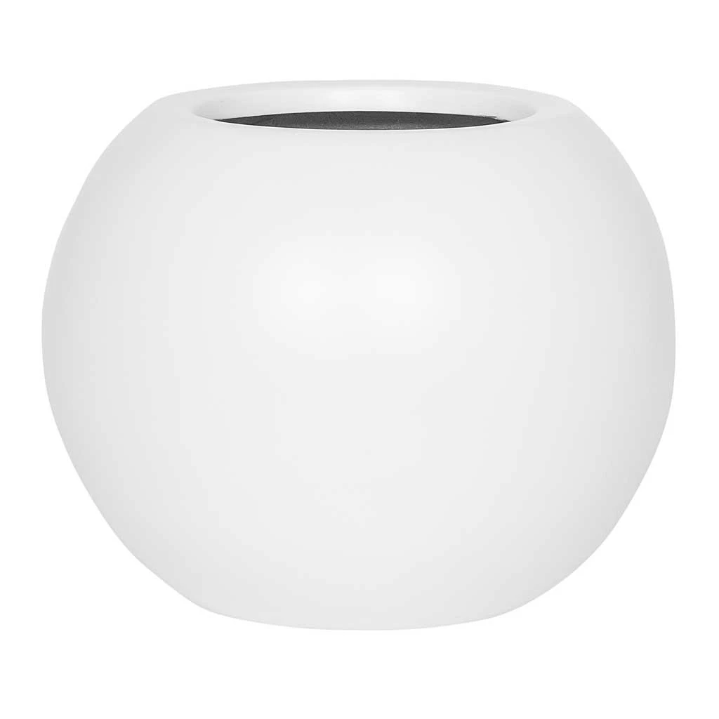 Beth Essentials Ball Plant Pot - Matt White 1 Beth Essentials Ball Plant Pot - Matt White