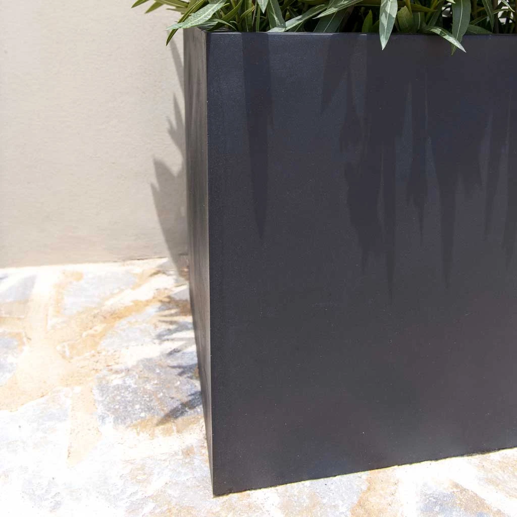 Block Natural Planter - Black 5 Block Natural Planter - Black - Image 5