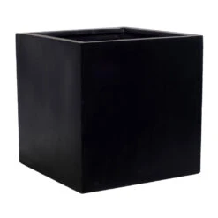 Block Natural Planter - Black 10 Block Natural Planter - Black -Indoor Plants Block Natural Planter Black 30x30x30cm