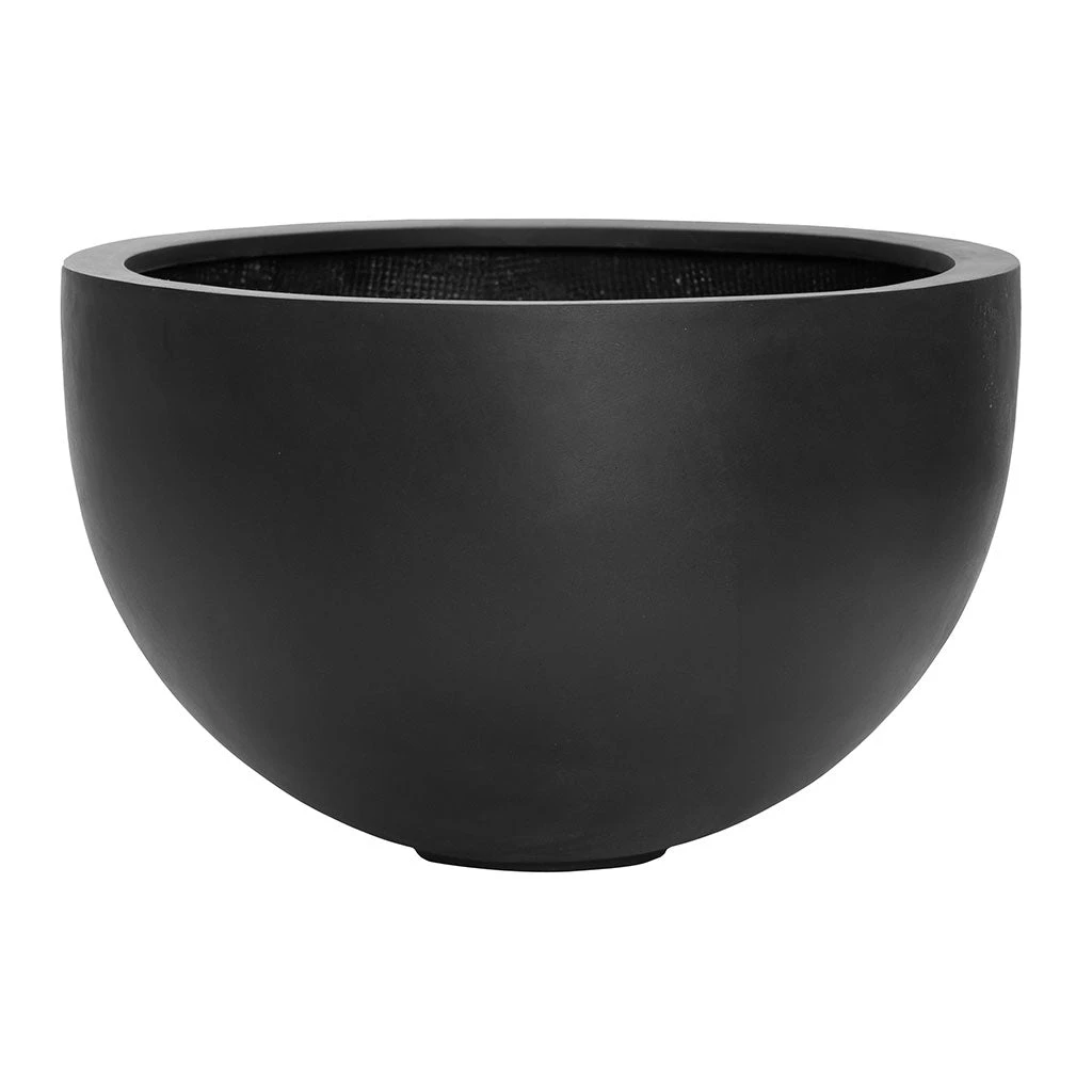 Bowl Natural Planter - Black 1 Bowl Natural Planter - Black