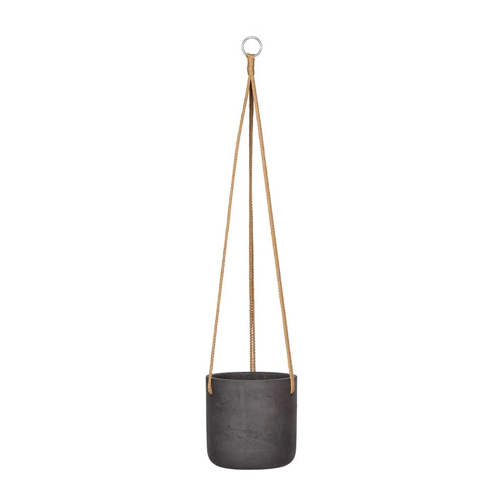 Charlie Hanging Plant Pot - Black Washed 7 Charlie Hanging Plant Pot - Black Washed - Image 7