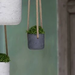 Charlie Hanging Plant Pot - Black Washed 11 Charlie Hanging Plant Pot - Black Washed -Indoor Plants Charlie Hanging Plant Pots Black Washed Houseplants