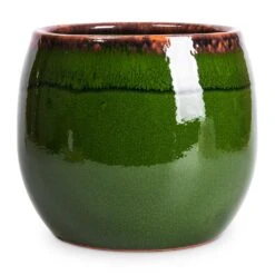 Charlotte Plant Pot - Green 28 Charlotte Plant Pot - Green -Indoor Plants Charlotte Plant Pot Green 19x16cm