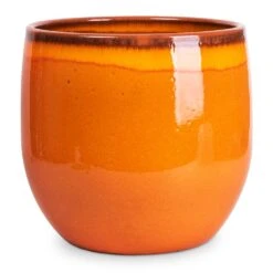 Charlotte Plant Pot - Orange -Indoor Plants Charlotte Plant Pot Orange 29x25cm