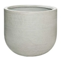 Cody Plant Pot - Ridged Cement -Indoor Plants Cody Plant Pot Ridged Cement 42x37cm