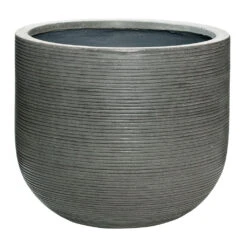 Cody Plant Pot - Ridged Dark Grey -Indoor Plants Cody Plant Pot Ridged Dark Grey 42x37cm