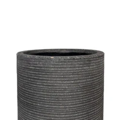 Cody Plant Vase - Ridged Dark Grey -Indoor Plants Cody Plant Vase Ridged Dark Grey 28x45cm 3
