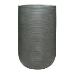 Cody Plant Vase - Ridged Dark Grey -Indoor Plants Cody Plant Vase Ridged Dark Grey 42x70cm