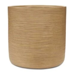 Dune Cylinder Planter - Almond -Indoor Plants Dune Cylinder Planter Almond 53x52cm