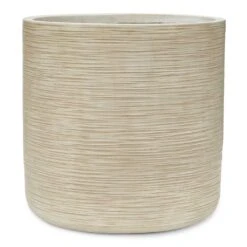 Dune Cylinder Planter - Oat -Indoor Plants Dune Cylinder Planter Oat 44x44cm