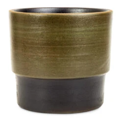 Erik Plant Pot - Dark Olive -Indoor Plants Erik Plant Pot Olive 20x18cm