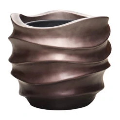 Gradient Lee Couple Planter - Matt Coffee -Indoor Plants Gradient Lee Couple Planter Matt Coffee 61x49cm