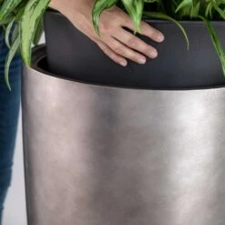 Gradient Partner Planter - Matt Grey -Indoor Plants Gradient Partner Planter Matt Grey 2