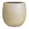 Grigio Balloon Plant Pot - Antique White Concrete