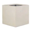Grigio Cube Planter - Antique White Concrete