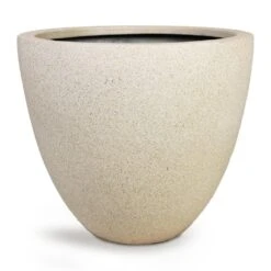 Grigio Egg Pot Planter - Antique White Concrete 10 Grigio Egg Pot Planter - Antique White Concrete -Indoor Plants Grigio Egg Pot Planter Antique White Concrete 32x29cm