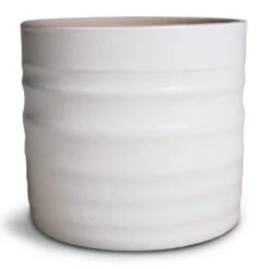 Hadleigh Plant Pot - White -Indoor Plants Hadleigh Plant Pot White 14x13cm