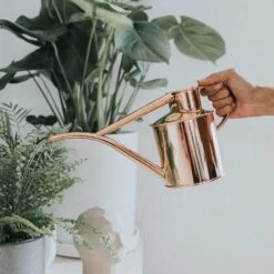 Haws Fazeley Flow Watering Can - Two Pint Copper -Indoor Plants Haws Fazeley Flow Two Pint Copper LS1