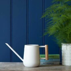 Indoor Watering Can 0.7L - Stone With Beech Handle -Indoor Plants Indoor Watering Can 0 7L Stone Beech HandleLS1