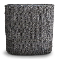 Isaac Plant Baskets - Set Of 3 - Oval - Black -Indoor Plants Isaac Plant Baskets Round Black A