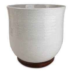 Jayla Plant Pot - White -Indoor Plants Jayla Plant Pot White 27x25cm