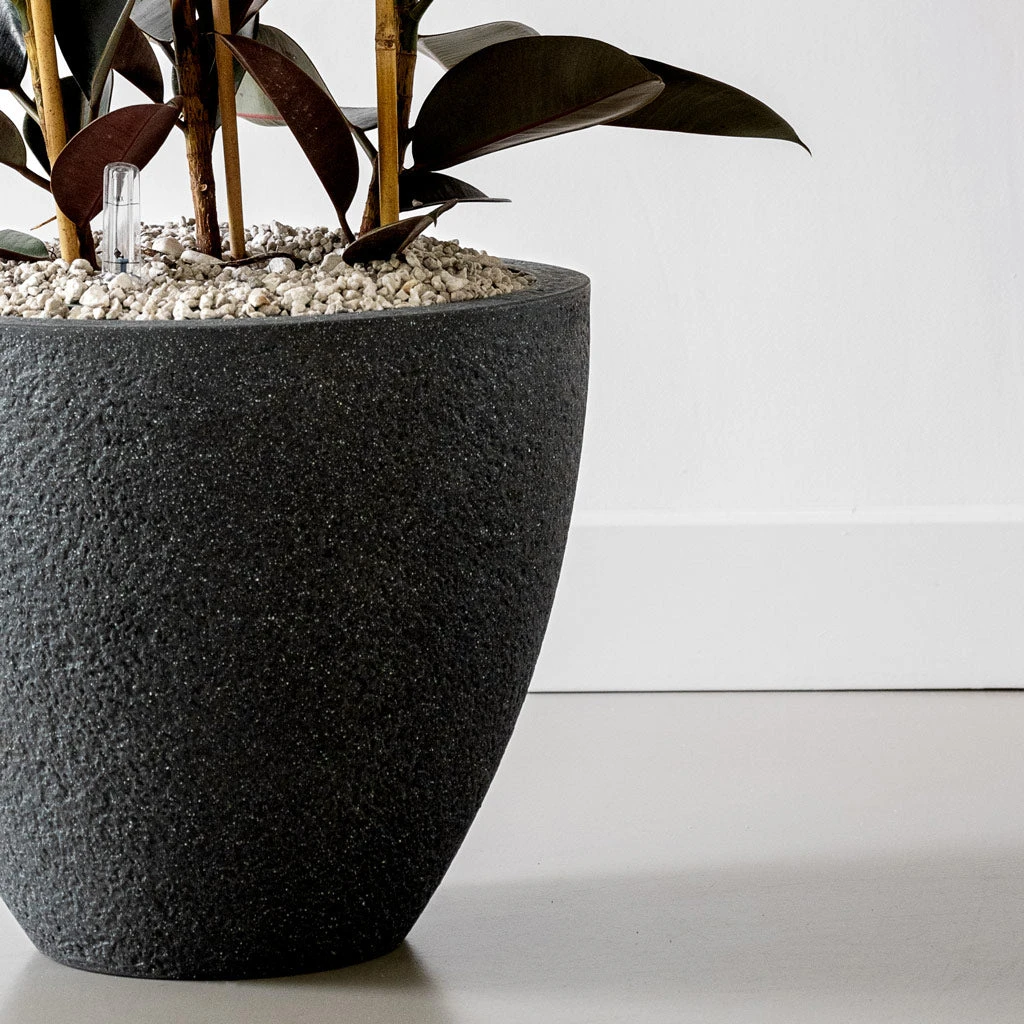 Jesslyn Granite Planter - Midnight Black 2 Jesslyn Granite Planter - Midnight Black - Image 2