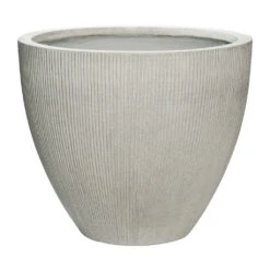 Jesslyn Plant Pot - Ridged Cement -Indoor Plants Jesslyn Plant Pot Ridged Cement 51x43cm