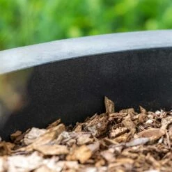 Jumbo Max Natural Planter - Black -Indoor Plants Jumbo Max Natural Planter Black Rim