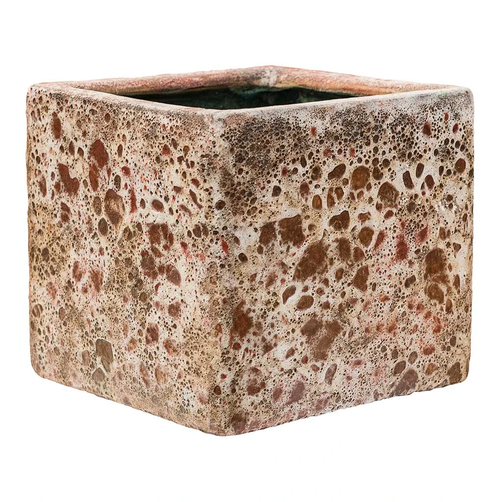 Lava Cube Relic Planter - Pink 1 Lava Cube Relic Planter - Pink