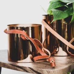 Floro Hanging Plant Pot - Copper -Indoor Plants Lifestyle Floro Hanging Plant Pot Copper 13x13cm 1
