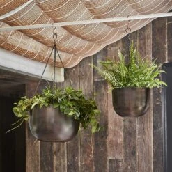 Mayfair Hanging Plant Pot - Mocha 15 Mayfair Hanging Plant Pot - Mocha -Indoor Plants Lifestyle Mayfair Hanging Plant Pot Mocha 21x16cm