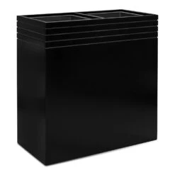 Line-Up Rectangle Planter - Matt Black -Indoor Plants Line Up Rectangle Planter Matt Black 74x38x75cm