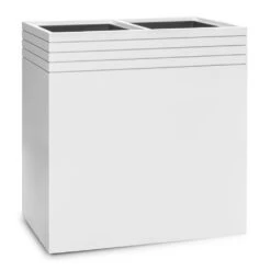 Line-Up Rectangle Planter - Matt White -Indoor Plants Line Up Rectangle Planter Matt White 74x38x75cm