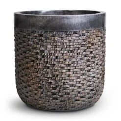 Luxe Lite Layer Cylinder Planter - Bronze 11 Luxe Lite Layer Cylinder Planter - Bronze -Indoor Plants Luxe Lite Layer Cylinder Planter Bronze 33x31cm