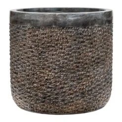 Luxe Lite Layer Cylinder Planter - Bronze 14 Luxe Lite Layer Cylinder Planter - Bronze -Indoor Plants Luxe Lite Layer Cylinder Planter Bronze Large