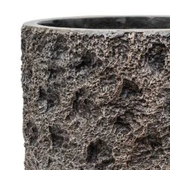 Luxe Lite Moon Cylinder Planter - Bronze -Indoor Plants Luxe Lite Moon Cylinder Planter Bronze Close Up