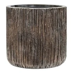 Luxe Lite Waterfall Cylinder Planter - Bronze