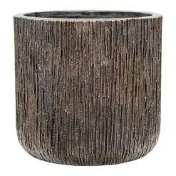 Luxe Lite Waterfall Cylinder Planter - Bronze 29 Luxe Lite Waterfall Cylinder Planter - Bronze -Indoor Plants Luxe Lite Waterfall Cylinder Planter Bronze Large