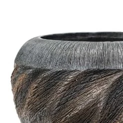 Luxe Lite Wave Globe Planter - Bronze 7 Luxe Lite Wave Globe Planter - Bronze -Indoor Plants Luxe Lite Wave Globe Planter Bronze Close Up