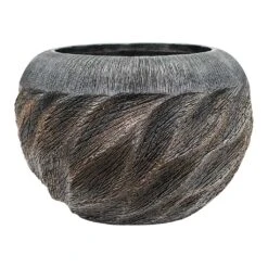 Luxe Lite Wave Globe Planter - Bronze 8 Luxe Lite Wave Globe Planter - Bronze -Indoor Plants Luxe Lite Wave Globe Planter Bronze Large