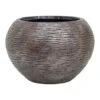 Luxe Lite Wrinkle Globe Planter - Bronze