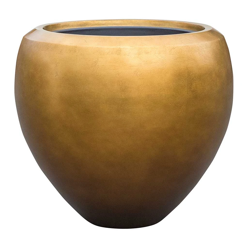 Metallic Couple Plant Pot - Matt Honey 1 Metallic Couple Plant Pot - Matt Honey