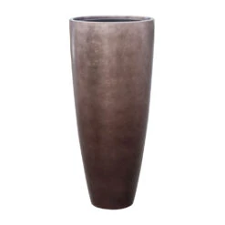 Metallic Partner Planter - Matt Coffee -Indoor Plants Metallic Partner Planter Matt Coffee 40x90cm